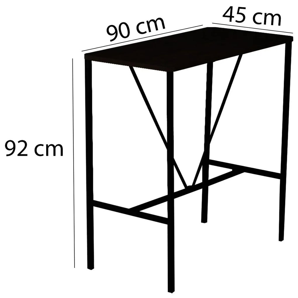 Set sufragerie Nathaniel (gri + negru + nuc). 1089612