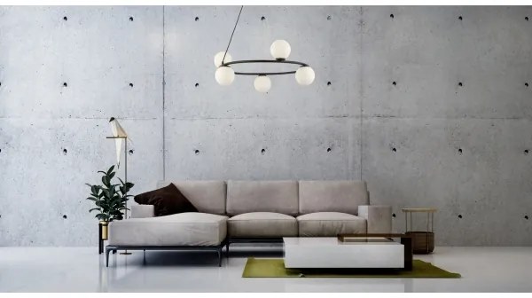 Lustră pe cablu GAMA 5xG9/12W/230V negru