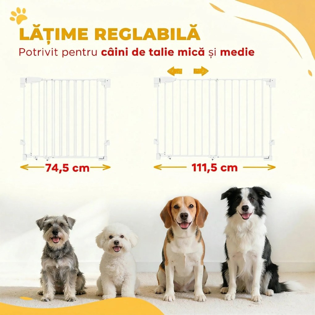 PawHut Barieră extensibilă divizor | Aosom Romania