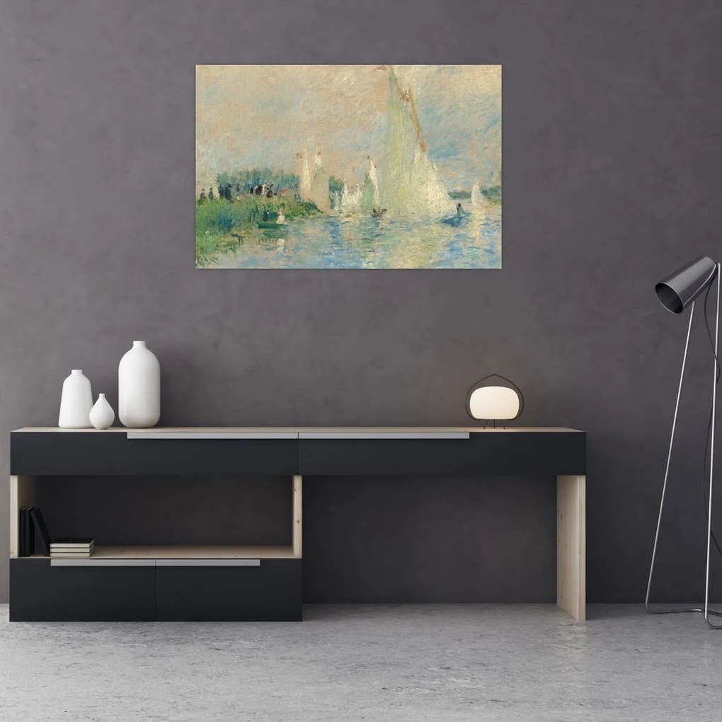 Tablou - Auguste Renoir, Regatta at Argenteuil, reproducere (90x60 cm)