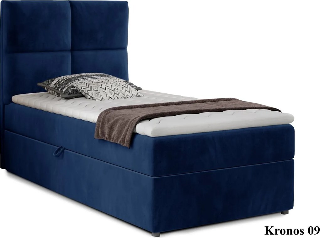 Pat Amarillo 90x200 cu Saltea, Topper, Ladă Depozitare, Personalizabil
