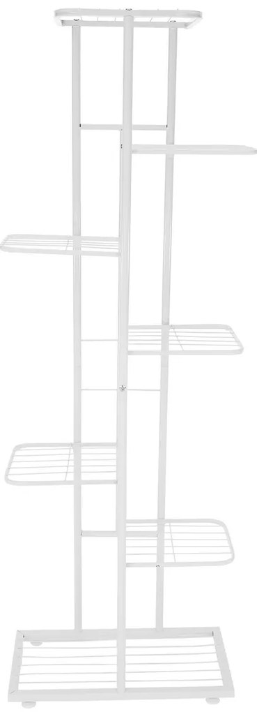 Suport pentru flori Bamir 2, alb, 43 x 22 x 126 cm