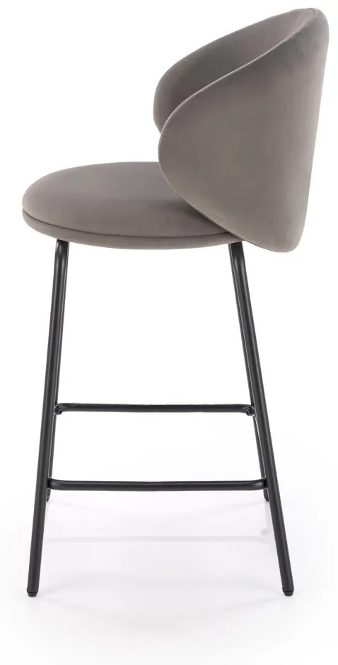Scaun de bar H121 gri/negru