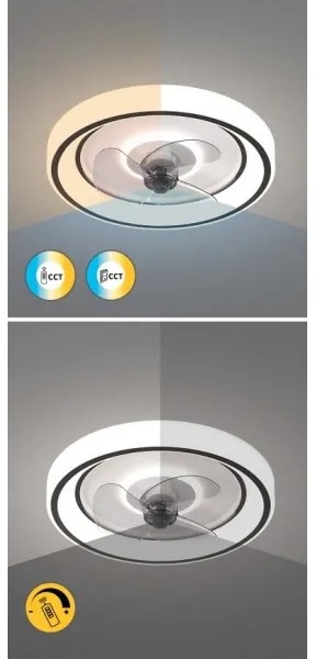 Ventilator LED dimabil de tavan Rabalux 71009 HORACIO LED/67W/230V + telecomandă