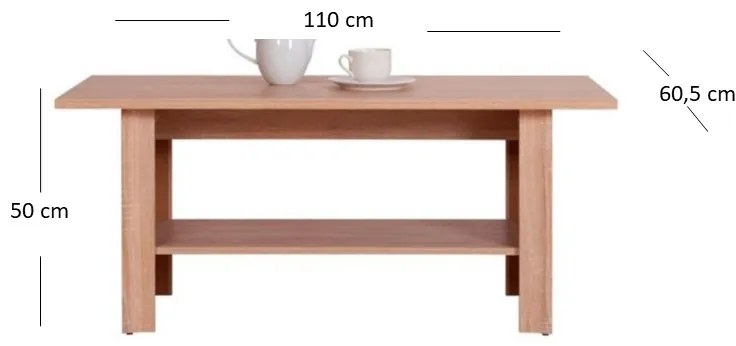 Măsuță cafea Gwenn 110 (Stejar sonoma). 1052939