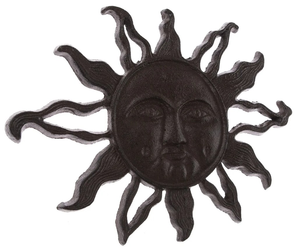 Decor de perete din fontă Orient Sun, 36 x 26,5 cm