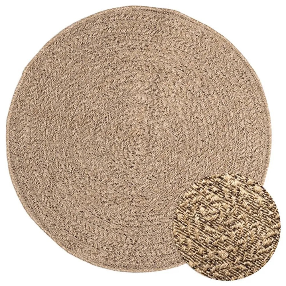 vidaXL Covor ZIZUR aspect iută, 90 cm, pentru interior și exterior