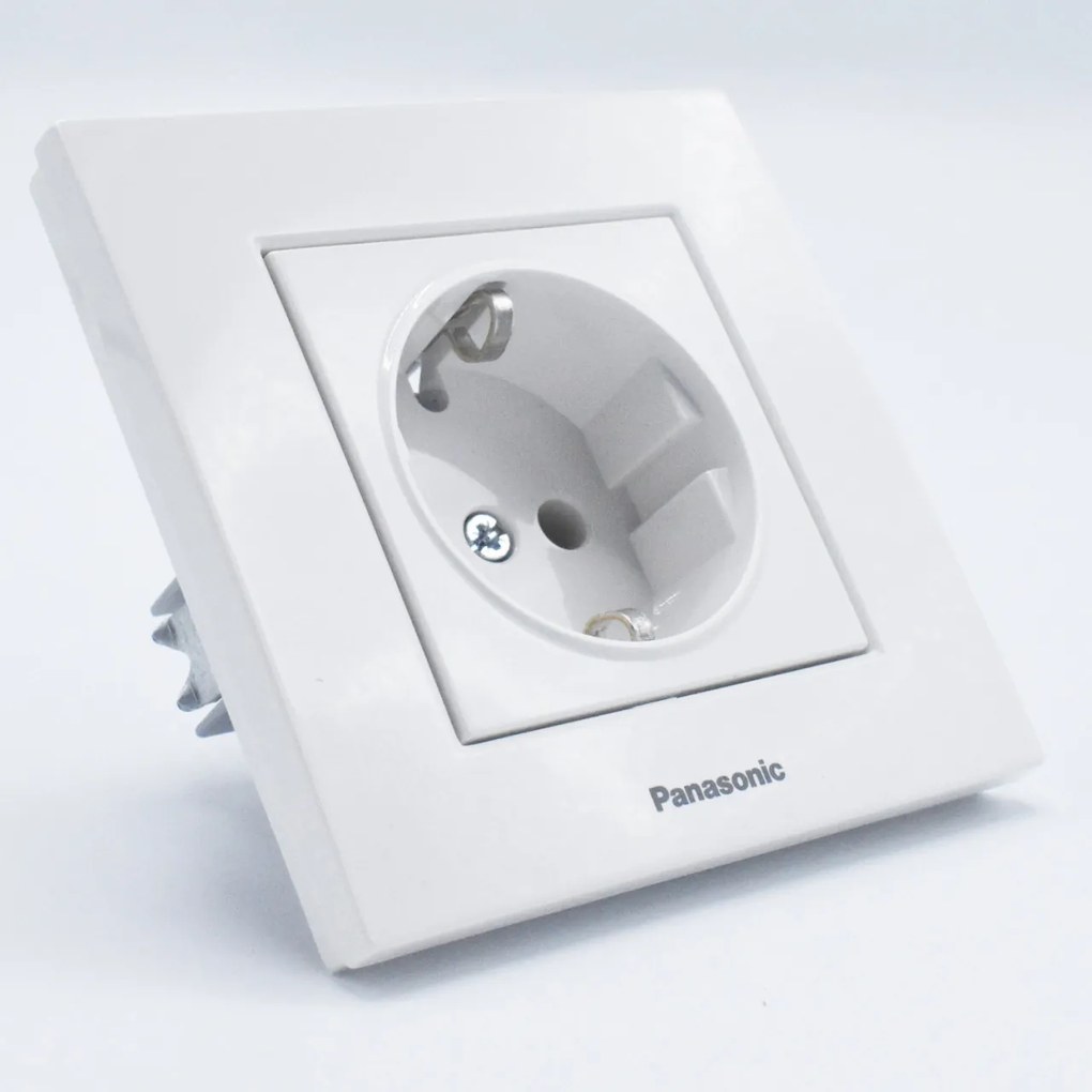 Priza simpla cu impamantare Karre Plus Panasonic, ST, alba