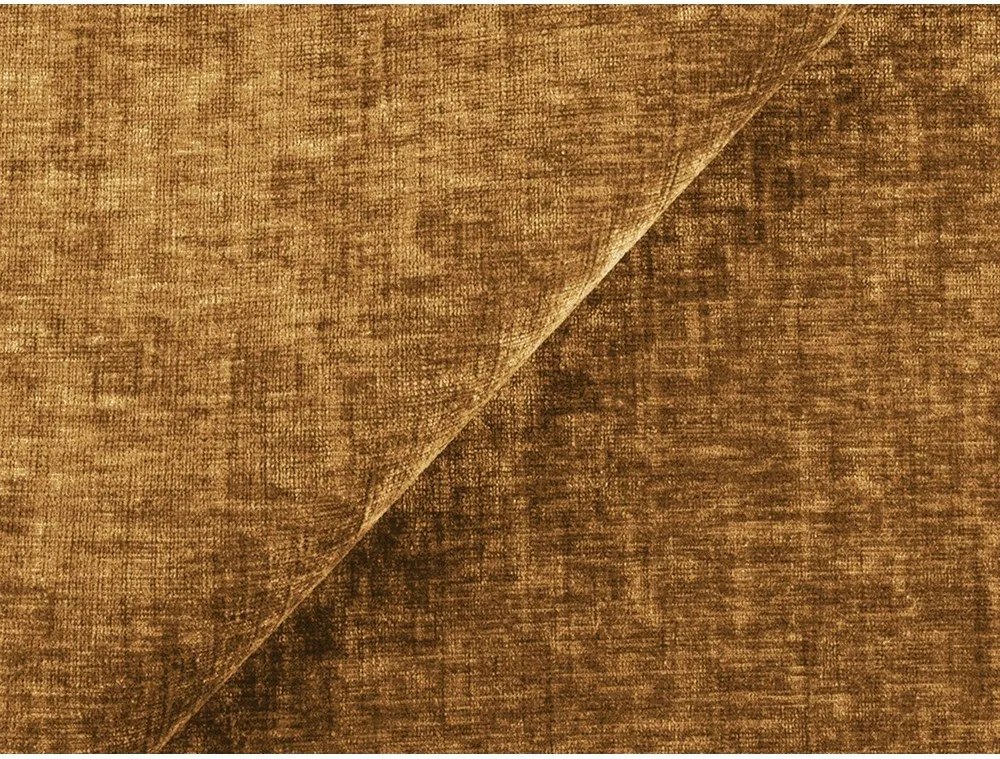 Canapea galben-muștar extensibilă cu tapițerie din chenille 275 cm Kuki – Makamii