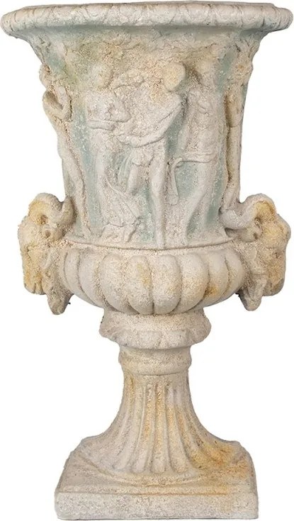 Jardinieră de perete, bej, stil baroc, H47 cm