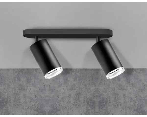 Spot pentru baie TURYN 2xGU10/10W/230V IP44 negru