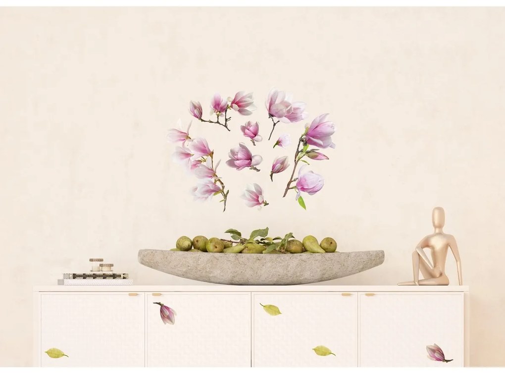 Decorațiune autoadezivă Magnolia Flowers, 42,5 x65 cm