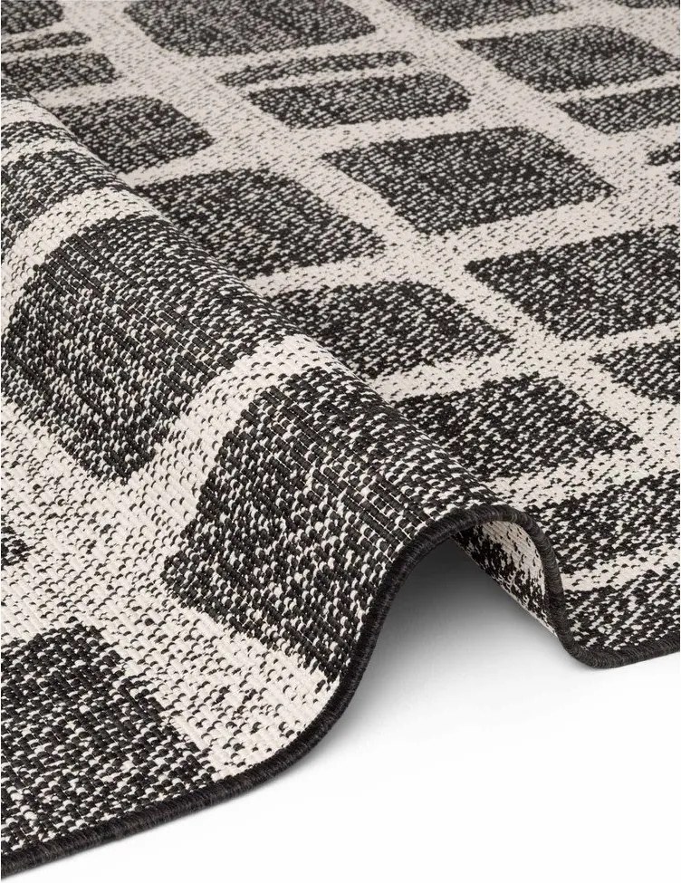 Covor pentru exterior și interior negru/crem 120x170 cm Haringey Ruskin – Ted Baker