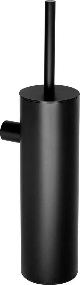 Perie wc negru Deante Round montaj pe perete