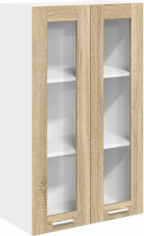 vidaXL Dulap suspendat Stejar Sonoma 60 x 31 x 100 cm Lemn compozit