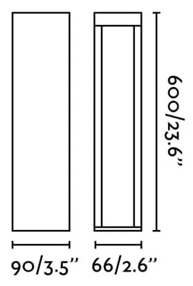 Stalp LED iluminat exterior IP65 CERLER H-60cm maro rustic