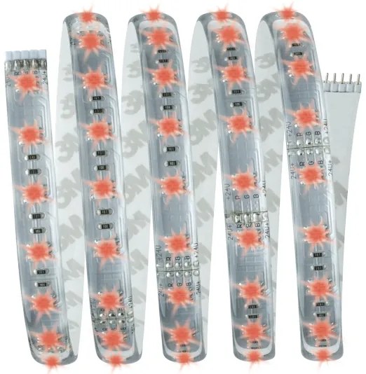 Bandă dimabilă Paulmann 70674 LED RGB/22W MAXLED 1,5 m 230V + telecomandă