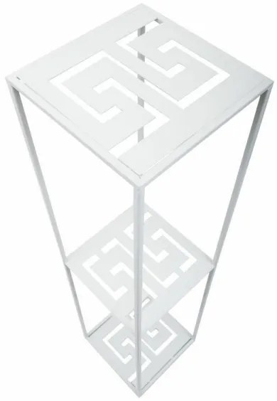 Suport pentru flori 100x24 cm, alb