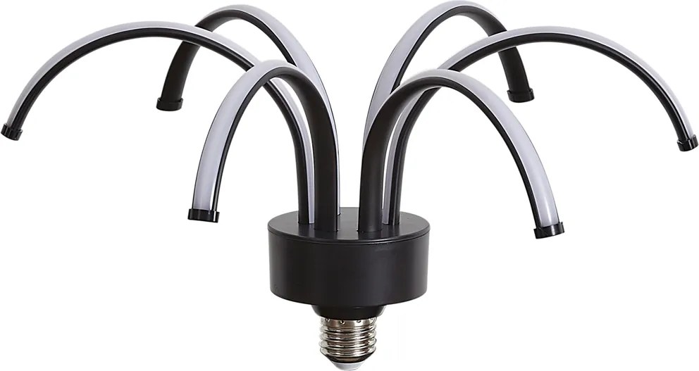 Lampă decorativă LED E27 neagră 6W 450 lm 3000K