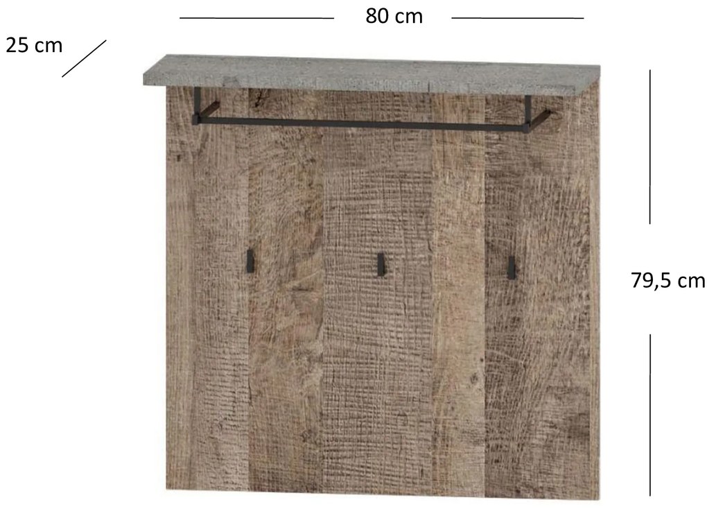 Cuier Bennie (gri + Stejar nisipiu). 1052761