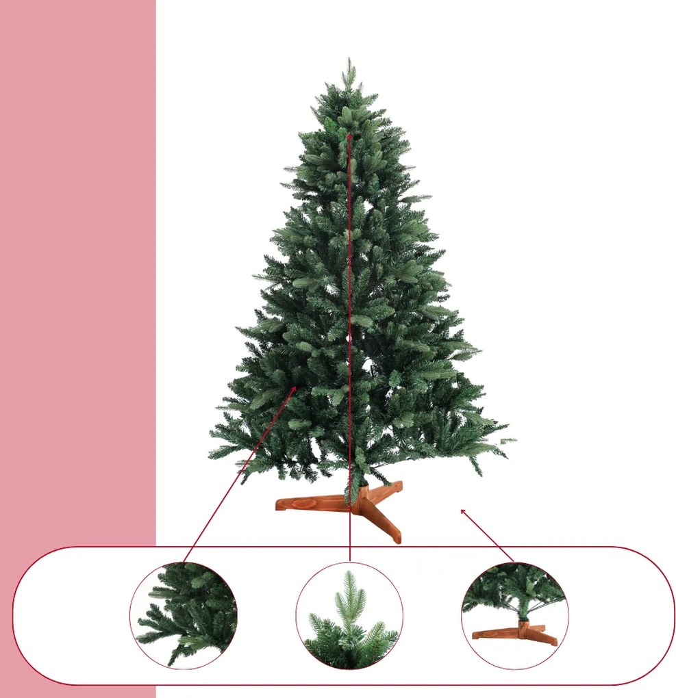 Brad de Crăciun artificial FROST, 150 cm, verde Casaria