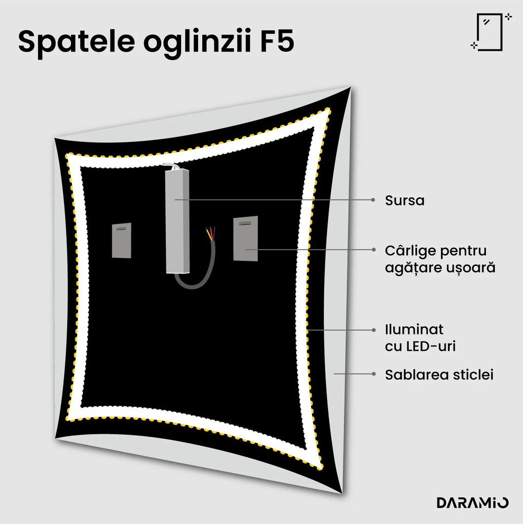 Oglindă cu LED F5