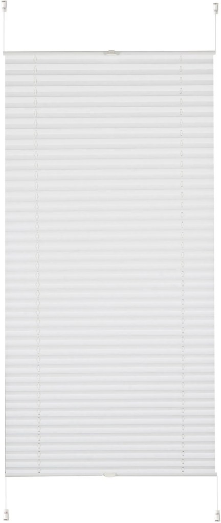 Jaluzea plisata Klemmfix alba 35/130 cm