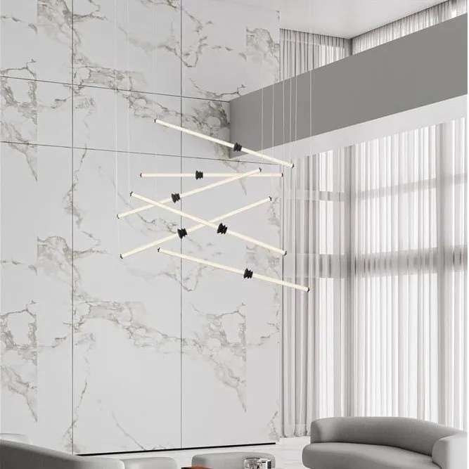 Lustra LED casa scarii design modern ATMOSFERA
