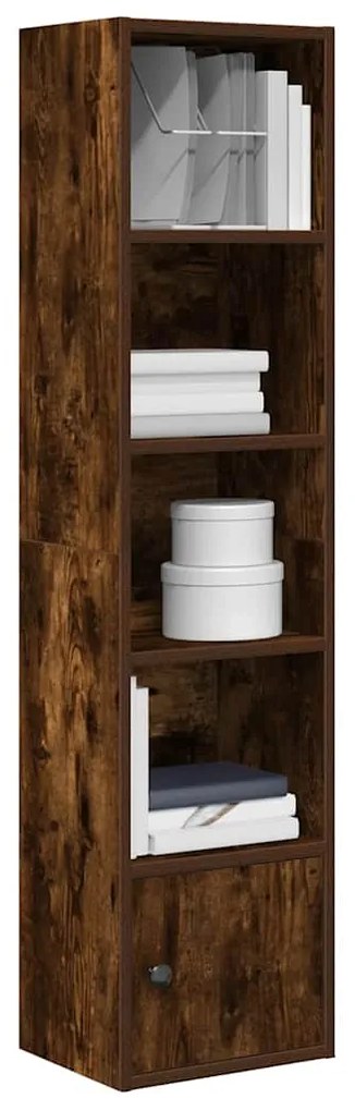 vidaXL Bibliotecă, stejar fumuriu, 31x24x127 cm, lemn prelucrat