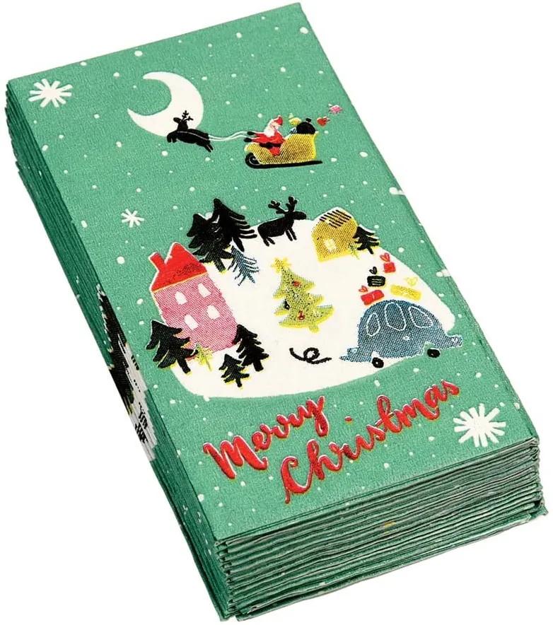 Set 12 șervețele de Crăciun Rex London Christmas Wonderland