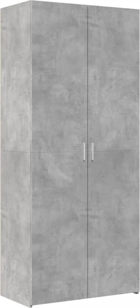 vidaXL Dulap înalt, gri beton, 80x42,5x185 cm, lemn prelucrat