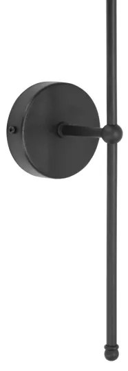 Aplica de perete MADELA 1xE14/40W/230V iută/negru