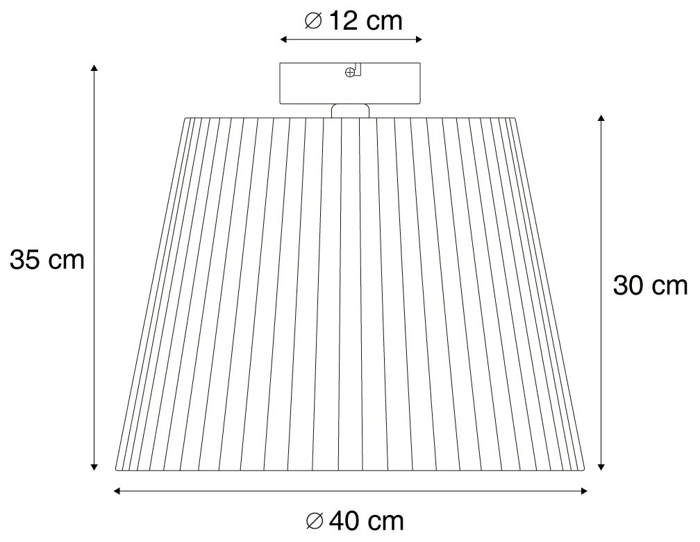 Plafonieră de exterior cu frânghie portocalie IP54 - Jayla