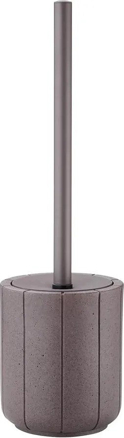 Perie de WC gri închis din polirășină Kua – Blomus