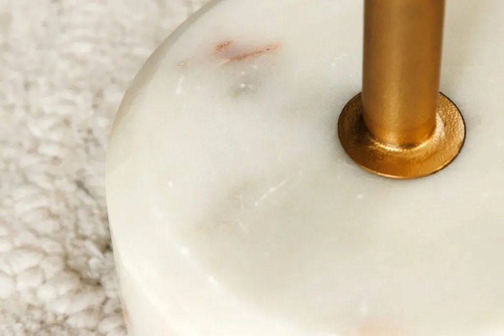 Masuta Laterala, Marmura, Metal, TRAYFUL 60cm, A-44849 VC