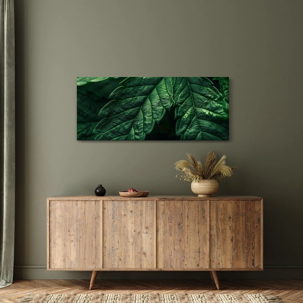 Tablou - Detaliu al foii (120x50 cm)