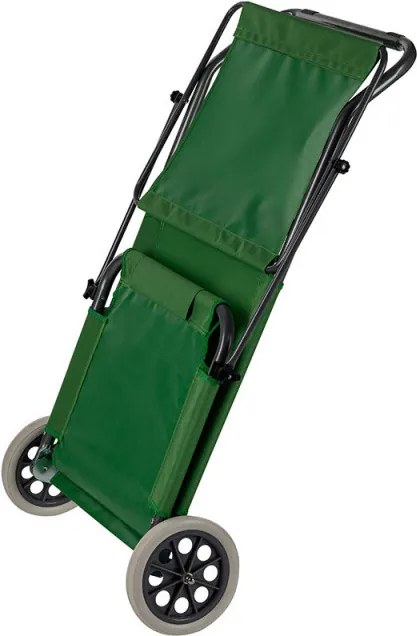Set 4 sezlonguri cu copertina Muhler 1005988, 147 x 52 x 24 cm, Pana la 90 kg, Pliabil, Roti, Verde