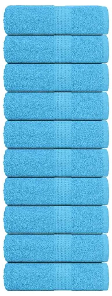 vidaXL Prosoape de baie 10 buc. FROGN turcoaz 30x30 cm 100% bumbac
