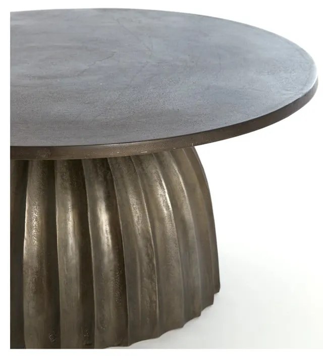 Măsuță auxiliară rotundă din metal ø 70 cm Veglia – Light &amp; Living