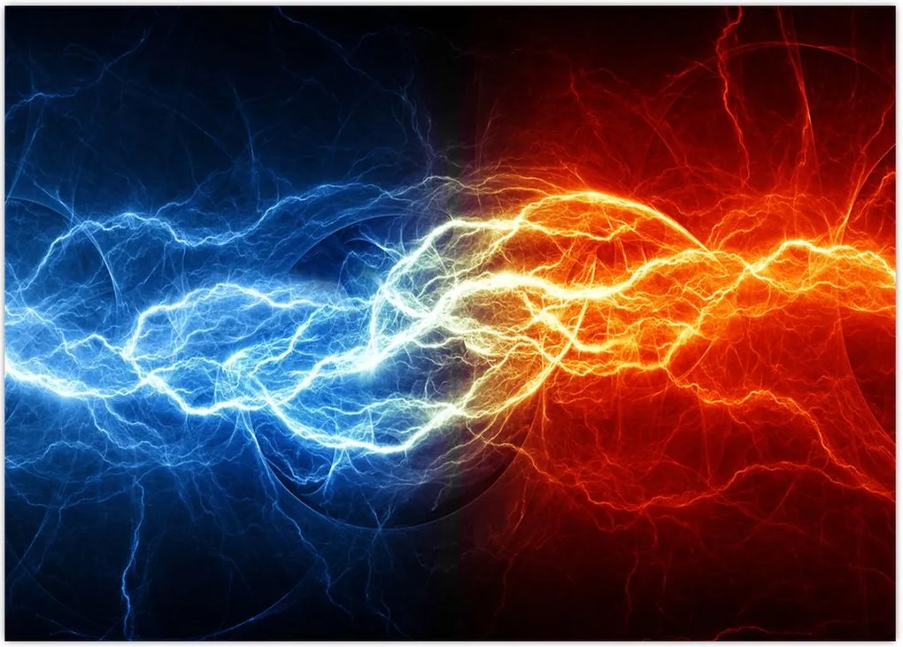 Tablou cu tensiunea de curent (70x50 cm)