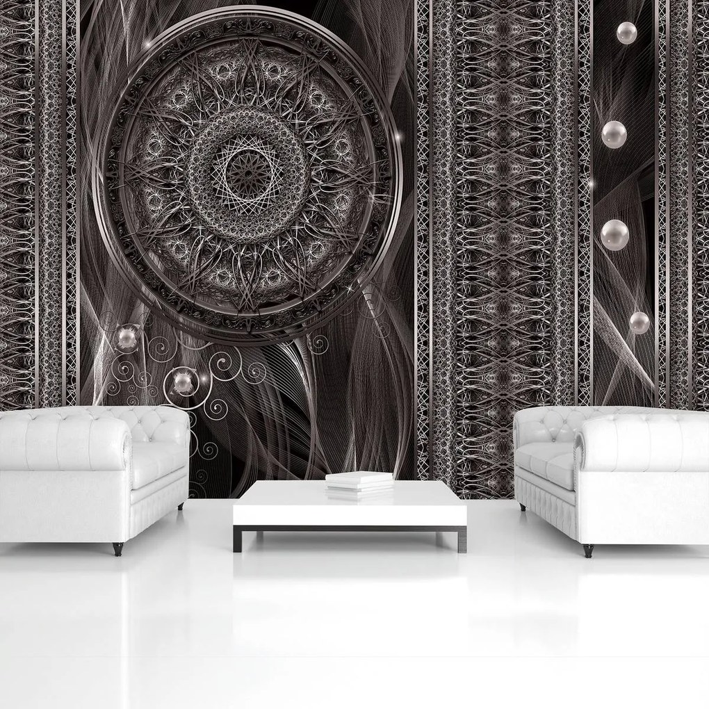 Fototapet - Abstracție cu vise alb negre (254x184 cm)