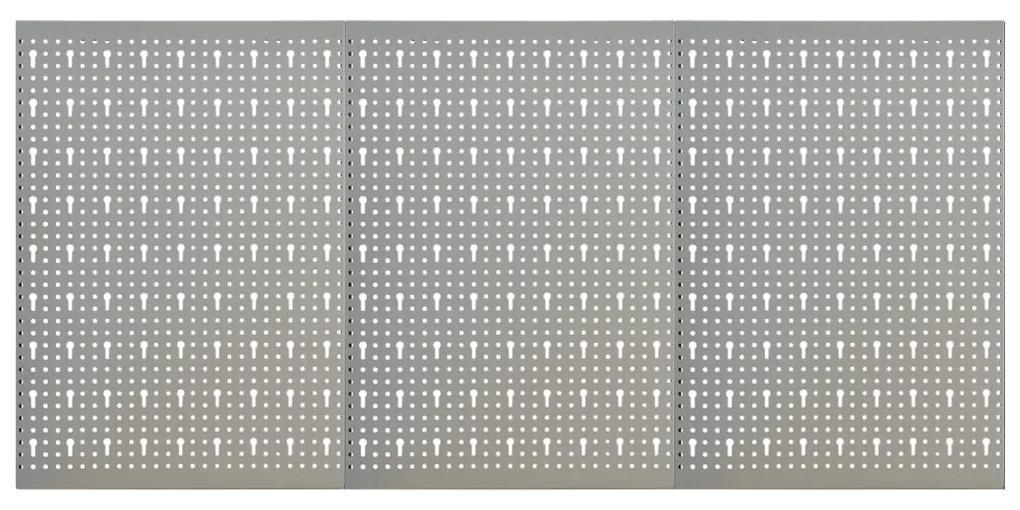 Panouri pentru scule de perete, 3 buc., 40 x 58 cm, otel 3