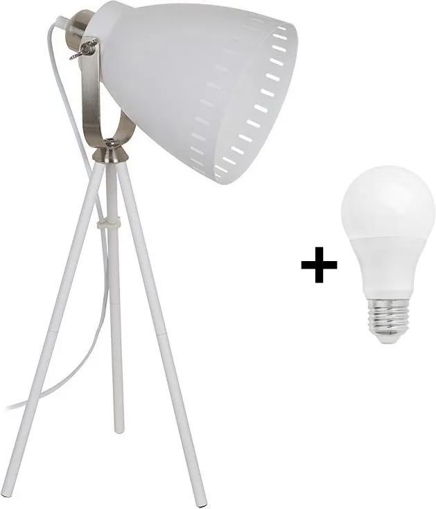LED Lampă de masă 1xE27/8W/230V alb 52cm