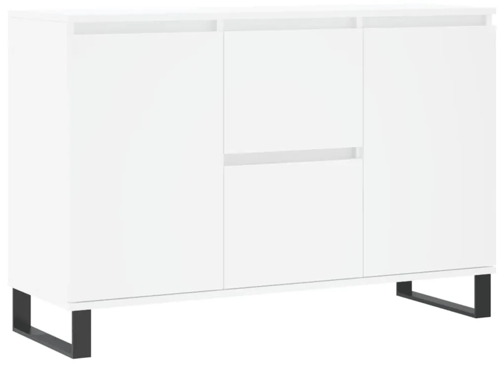 827212 vidaXL Servantă, alb, 104x35x70 cm, lemn prelucrat