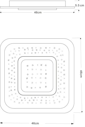 Globo 48132-47 - Plafonier LED dimabil 47W 230V 2700-6000K cu DO