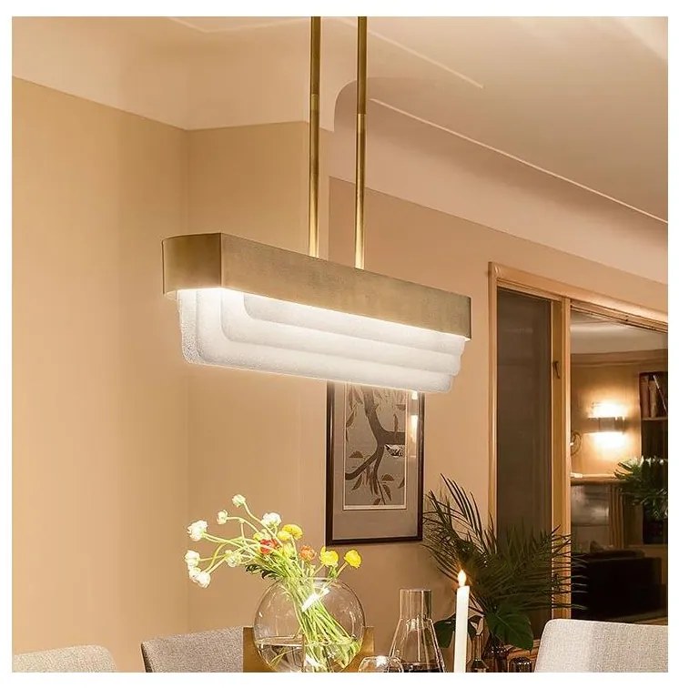 Kichler KL-SERENE-LED-LP-92-NBR - Lustră pe tijă SERENE LED/40W/230V, aurie