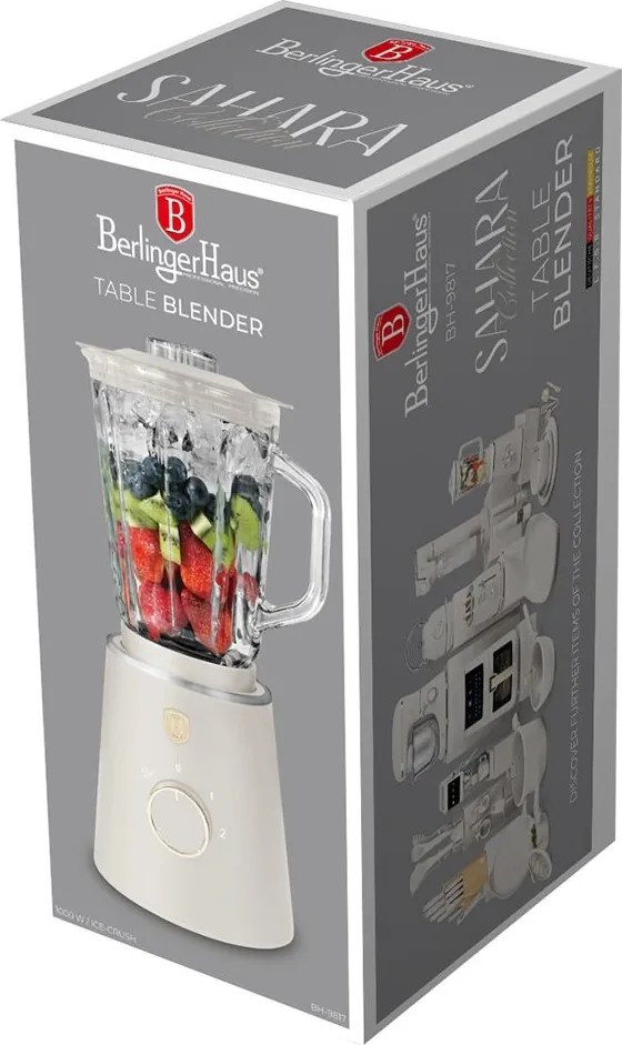 Blender de masă Berlinger Haus BH 9817 Sahara, bol de sticlă