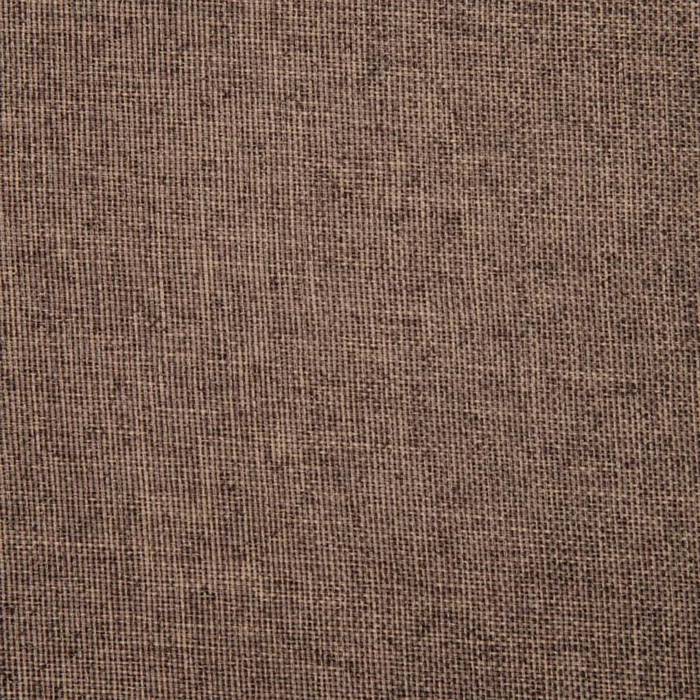 Scaun de sufragerie pivotant, maro, material textil 1, Maro