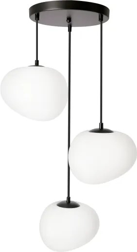 BRILAGI - Lustru suspendat pe cablu PEBBLES 3xE27/40W/230V Ø 42 cm negru