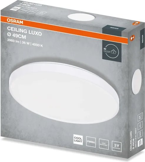 Osram - Plafonieră LED CEILING LUXO, 36W/230V, Ø 49 cm, alb
